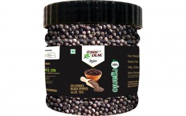 Organic LRM Cold Grinded Black Pepper   Glass Jar  100 grams